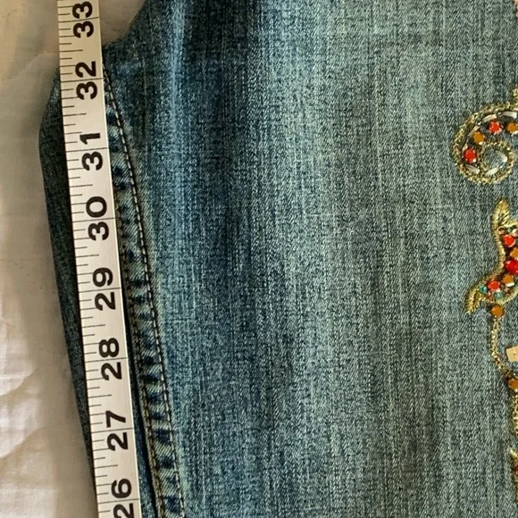 Embellished Bootcut Jeans - Picture 7 of 9
